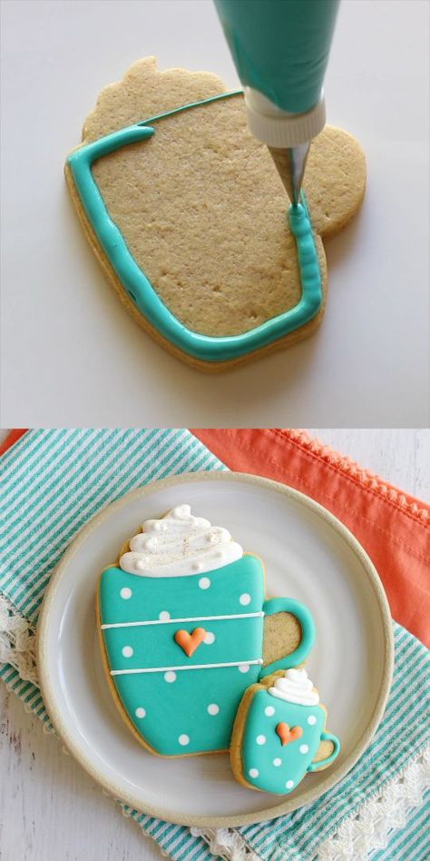 Spice Cutout Cookies, Latte Cookie, Cut Out Cookie Recipe, Cutout Cookies, Best Sugar Cookie Recipe, Pumpkin Cookie, Cookie Christmas, Best Sugar Cookies, Sugar Cookie Designs