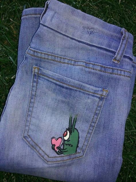 Hand Painted Jeans, Diy Pants, Painted Clothes Diy, Look Jean, Denim Art, Painted Denim Jacket, Diy Vetement, Painted Jeans, Shoes For Sale