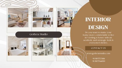 Contact Gothra Studio at gothrastudio.com for Interior Designing services for your dream Home!! Interior Design Pamphlet, Dining Room Furniture Design, Pamphlet Design, Room Furniture Design, Creative Interior, Creative Interior Design, Home Theater Design, Interior Design Company, Interior Designing