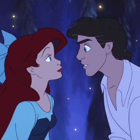 Feel the Love Tonight With This Romantic Disney Playlist: They may be "for kids," but listening to our favorite love songs from the animated Disney movies of our childhood (and newer ones like Frozen) as adults, we realize they actually have very grown-up romantic themes and lyrics. Disney Playlist, Disney Love Songs, Mermaids Kissing, Official Disney Princesses, Disney Movies To Watch, Disney Princesses And Princes, Disney Princess Ariel, Disney Songs, Disney Princes