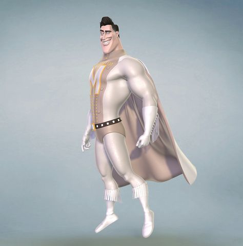 ArtStation - Metro Man from Megamind (2010), Min-Yu Chang Metro Man Megamind, Metro Man, Character Modeling, Character Art, Wonder Woman, Princess Zelda, Zelda Characters, Fictional Characters, Art