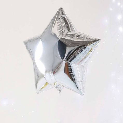 Silver Star Balloons | 18" Silver Star Balloons | Dreamy Decorations | Silver Party Decorations Silver Party Decorations, Balloon Tattoo, Star Balloons, Balloon Tassel, Unicorn Balloon, Balloon Display, Balloon Shop, Silver Party, Mylar Balloons