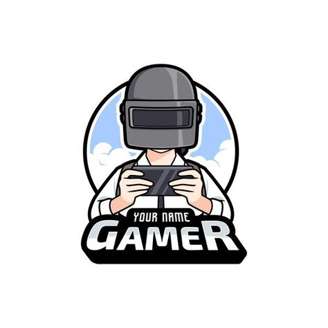 Gamer cartoon playing mobile games espor... | Premium Vector #Freepik #vector #logo #technology #computer #badge Gamer Cartoon, Video Game Logos, Computer Logo, Knight Logo, Mobile Logo, Vector Game, Squad Game, Esports Logo, Game Logo Design