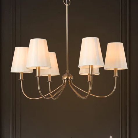 ReginaAndrew 1 - Light Dimmable Natural Wall Light - Wayfair Canada Modern Shades, Fabric Chandelier, Classic Chandelier, Wheel Chandelier, Vintage Candlesticks, Candle Chandelier, Chandelier Bedroom, Contemporary Chandelier, Traditional Chandelier