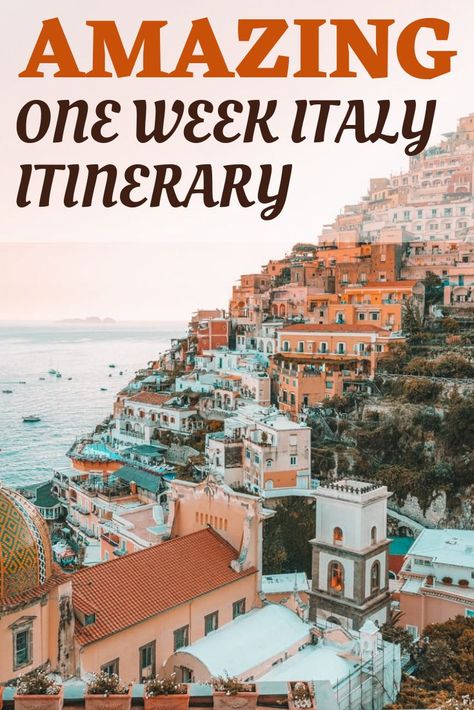 Italy Travel One Week, Travel To Italy, Italy Itinerary, Explore Italy, Travel In Europe, Backpacking Europe, Italy Travel Tips, Italy Travel Guide, Trip To Italy