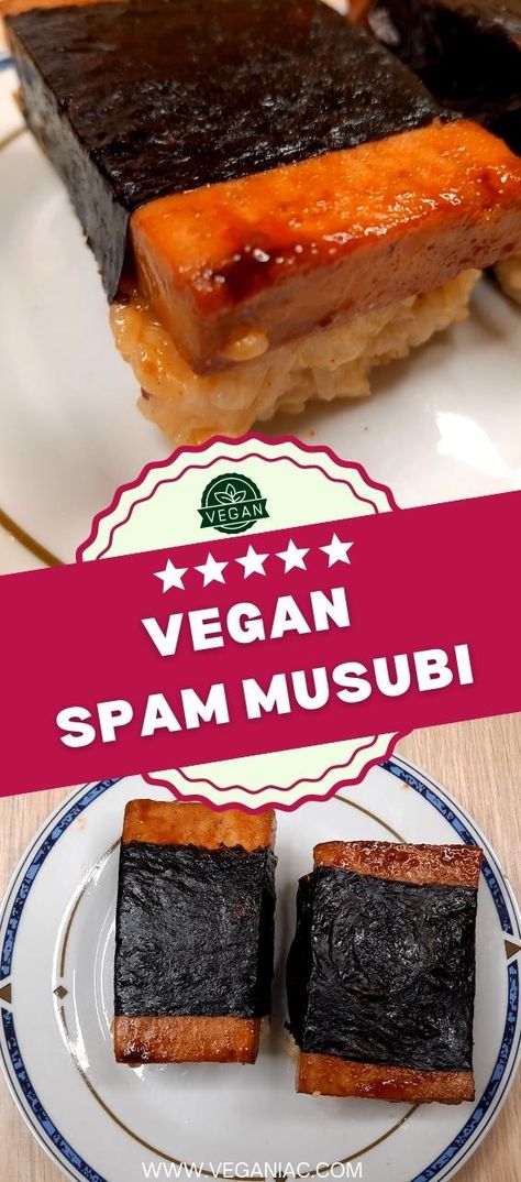 Tofu Spam, Spam Musubi Recipe, Musubi Recipe, Hawaiian Snacks, Hibachi Recipes, American Snacks, Spam Musubi, Rice Snacks, How To Press Tofu