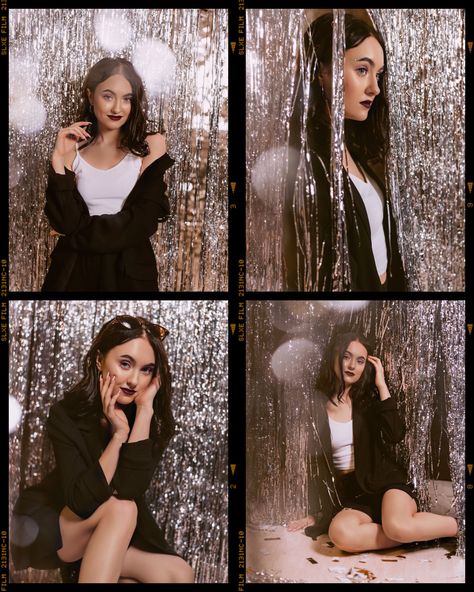 Foil Curtain Photoshoot, Tinsel Photoshoot, Disco Photoshoot, Grunge Photoshoot, New Year Photoshoot, Debut Photoshoot, 16th Birthday Decorations, 21st Birthday Photoshoot, Party Photoshoot