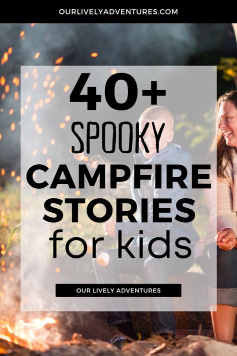 Scary Campfire Stories, Spooky Stories For Kids, Campfire Stories For Kids, Ghost Stories For Kids, Scary Stories For Kids, Campfire Fun, Campfire Games, Halloween Camping, Campfire Stories