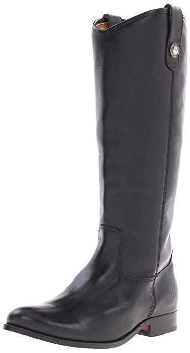 Amazon.com | FRYE Women's Melissa Button Boot, Black Soft Vintage Leather, 8.5 M US | Knee-High English Riding Boots, Thursday Boot Company, Home Decor Books, Boots Long, Women Boot, Black High Boots, Brown Knee High Boots, Decor Books, Black Riding Boots