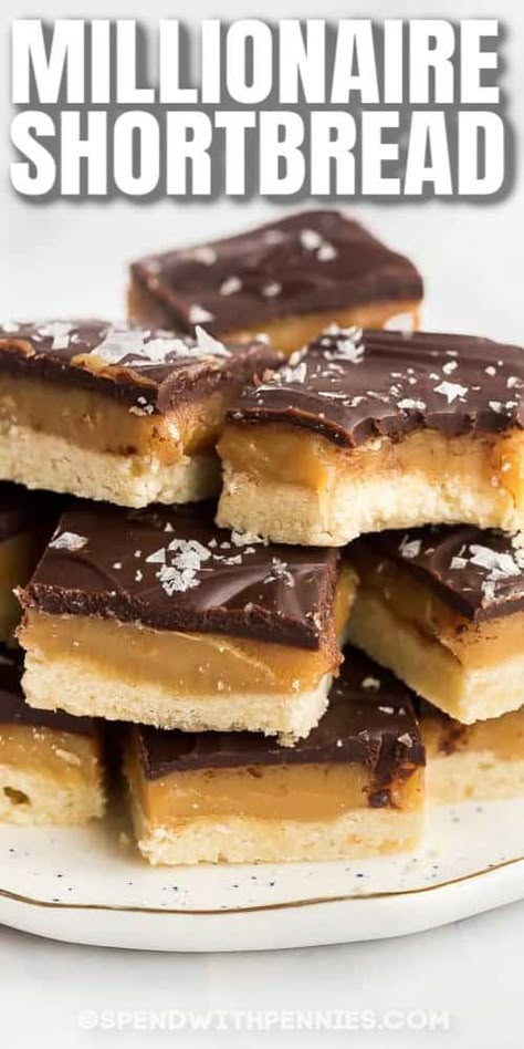 Butter Tart Squares, Millionaire Shortbread Recipe, Shortbread Recipe Easy, Millionaire Pie, Vegetables Soup, Caramel Shortbread, Lemon Cheesecake Bars, Millionaire Shortbread, Shortbread Recipe