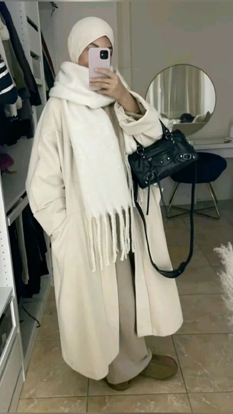 #ootd #hijab Hijabi Fashion Winter, Hijabi Winter Outfits, Islamic Modest Fashion, Modest Outfits Muslim, Modest Winter Outfits, Outfits Muslim, Estilo Hijab, Stile Hijab, Mode Zara