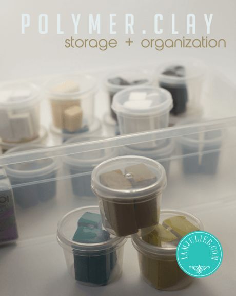 storagetips Clay Organization, Polymer Clay Storage, Clay Storage, Crea Fimo, Clay Tips, Jumping Clay, Sculpey Clay, Polymer Clay Tools, Polymer Clay Miniatures