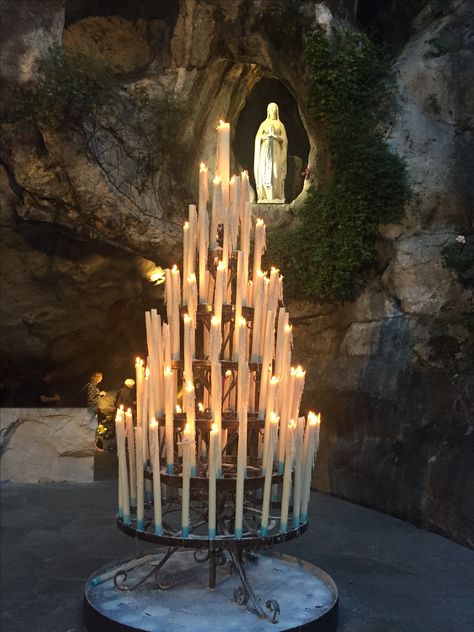 Sanctuary of Our Lady of Lourdes Grotto of Massibielle Lourdes, France Lourdes France Grotto, Lourdes France Aesthetic, Our Lady Of Lourdes Grotto, Lourdes Grotto, Marian Apparition, Lourdes France, France Aesthetic, Lady Of Lourdes, Our Lady Of Lourdes