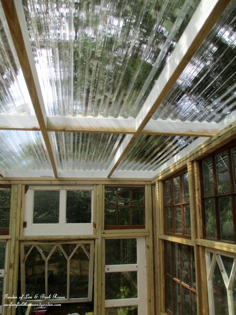 Building a Repurposed Windows Greenhouse – Our Fairfield Home & Garden Windows Greenhouse, Gardening Beds, Dream Greenhouse, Designer Garden, Window Greenhouse, House Gardening, Patio Gardens, Greenhouse Farming, Conservatory Greenhouse