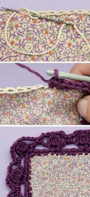 Levantar puntos a Crochet Háčkované Lemy, Crochet Edging Patterns, Crochet Lace Edging, Crochet Quilt, Crochet Instructions, Diy Crochet Projects, Bag Crochet, Crochet Edging, How To Crochet