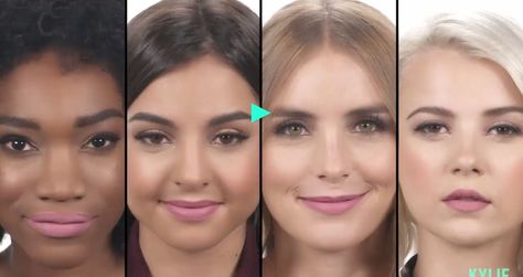 Now you can see what ALL the Kylie Lip Kits look like on your skin tone  - Cosmopolitan.co.uk Kylie Lip Kit Swatches, Kylie Lip Kit Candy K, Kylie Jenner Lip Kit, Skin Tone Makeup, Kylie Jenner Nails, Kylie Lip Kit, Kylie Jenner Lipstick, Kylie Lips, Cosmopolitan Magazine