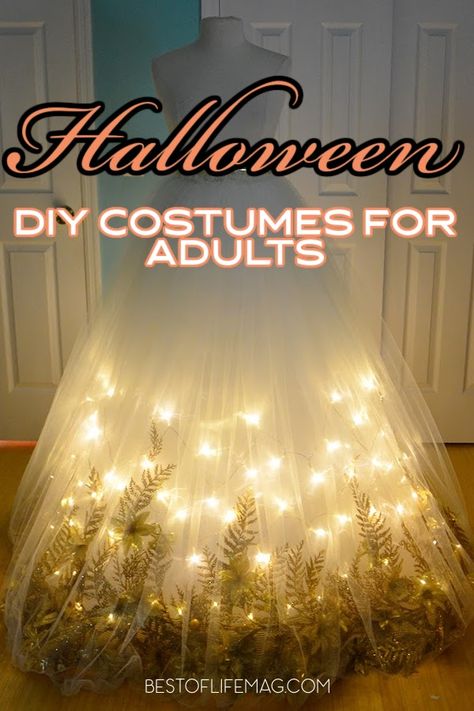 Firefly Costume Women, Diy Bird Costume Women, Umbrella Costume Ideas, Diy Light Up Costume, Diy Fairy Costume Women Easy, Unique Diy Halloween Costumes For Women, Fairy Costume Diy Women, Diy Adult Ghost Costume, Costumes Diy Women