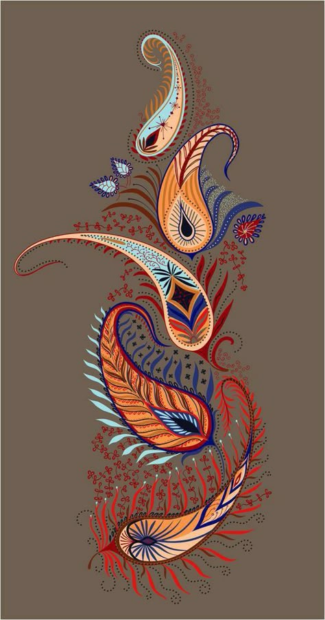 Arte Doodle, Artistic Painting, Paisley Art, Islamic Art Pattern, Feather Art, 자수 디자인, Mandala Design Art, Mandala Drawing, Dots Art