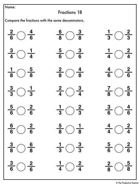 Fractions 101: Worksheets for Learning Fractions Third Grade Fractions Worksheets, Free Fraction Worksheets, Materi Matematika, Multiplying Fractions Worksheets, Math Fractions Worksheets, Ordering Fractions, 3rd Grade Fractions, Multiplication Facts Worksheets, Learning Fractions