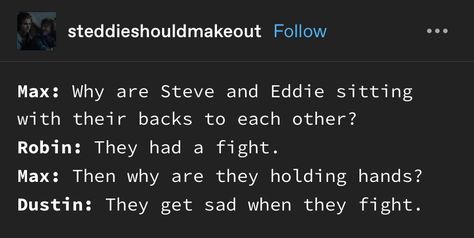 Steddie Fanart Story, Steddie Head Cannons, Steve And Eddie, Steddie Fanart, Stranger Things Fanfic, Watch Stranger Things, Duffer Brothers, Stranger Things Steve, Stranger Things Have Happened