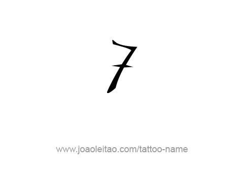 Tattoo Design Number Seven Tattoos With Names, Sagittarius Tattoo Designs, Barcode Tattoo, Tattoo Script Fonts, Coordinates Tattoo, 7 Tattoo, Abstract Tattoo Designs, Number Tattoo, Number Tattoos