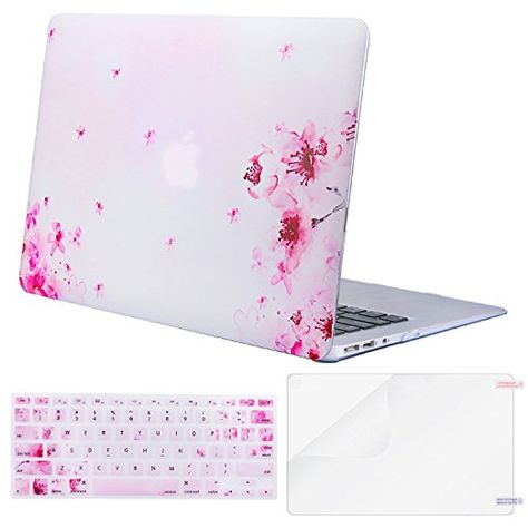 Macbook Air Case 13 Inch, Keyboard Protector, Pink Sakura, Lap Top, Macbook Air 13 Inch, Tech Cases, Keyboard Cover, Laptop Covers, Macbook Air 13