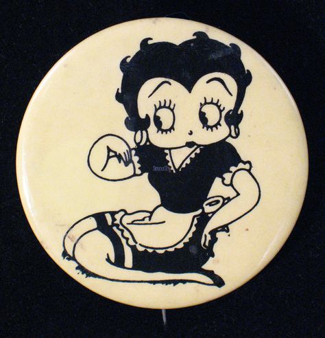 Button Pins Aesthetic, Button Pins, Betty Boop, A Black, Pins, Black