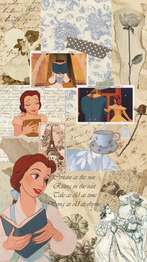 Belle🥀 #disney #beautyandthebeast #belle #princessbelle #disneyprincesses #disneywallpaper #wallpaper #lightacademia Beauty And The Beast Wallpaper, Animation Disney, Disney Princess Artwork, Beast Wallpaper, Whatsapp Wallpaper Cute, Fairy Wallpaper, Wallpaper Disney, Princess Wallpaper, Disney Collage