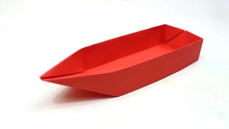 Paper Boat Origami, Boat Origami, Boat Paper, Make A Paper Boat, Make A Boat, Origami Boat, Paper Origami, Speed Boat, Easy Origami