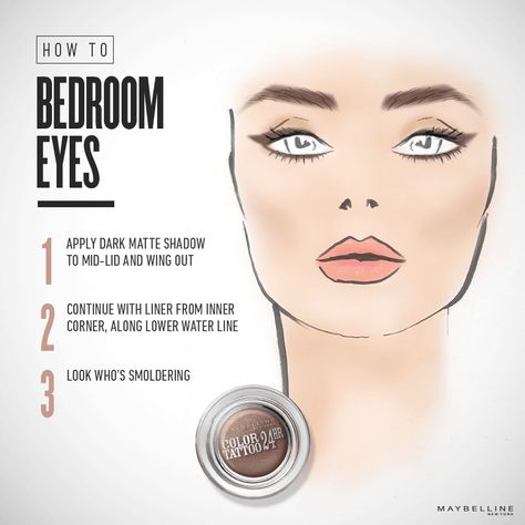 You're only three steps away from irresistible, come-hither eyes. Learn how to achieve sultry eye looks like these and more on Maybelline Makeup Tips. Bedroom Eyes, Beauty Make-up, Makeup Tricks, Kiss Makeup, All Things Beauty, Up Girl, Beauty Make Up, Beauty Secrets, Beauty Inspiration