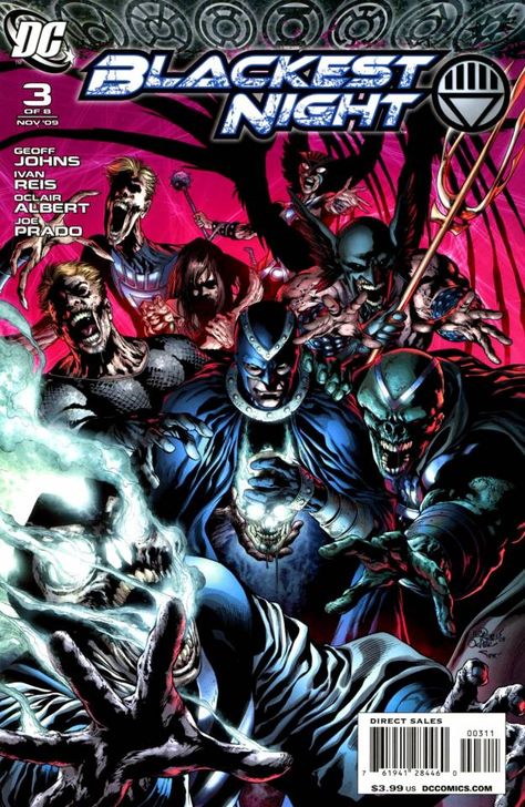 Blackest Night #3 - Blackest Night, Part 3 (Issue) Black Lantern Corps, The Spectre, Justice Society Of America, Blue Lantern, Green Lantern Corps, Black Lantern, Dc Comic Books, Arte Dc Comics, Blackest Night