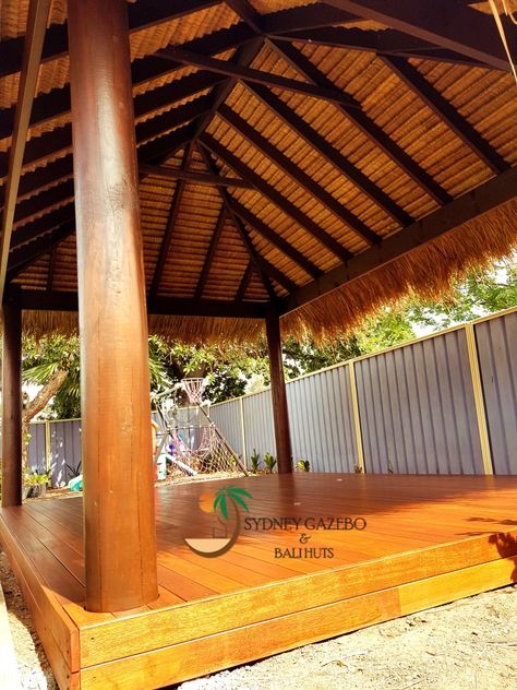 Beach Kiosk, Bali Hut, Bali Huts, Garden Huts, Peach Garden, Balinese Garden, Balinese Style, Backyard Area, Camping Shelters