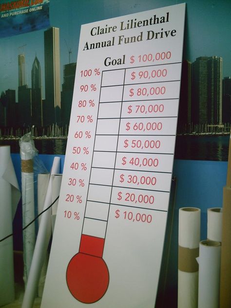 Fundraiser thermometer. Have goal, place at front of school. Donation Thermometer, Fundraiser Thermometer Diy, Fundraiser Poster Ideas, Fundraiser Chart, Thermometer Fundraiser Poster, Money Raising Goal Chart, Fundraiser Thermometer, Fundraising Goal Poster, Goal Tracker Thermometer