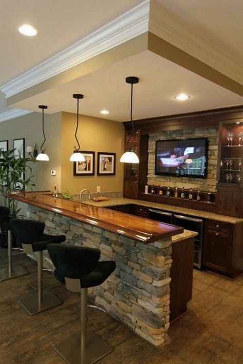 Small Bars For Home, Home Bar Rooms, Bar In Casa, Bar Plans, Basement Bar Designs, Home Bar Design, Diy Home Bar, Man Cave Home Bar, Small Basements