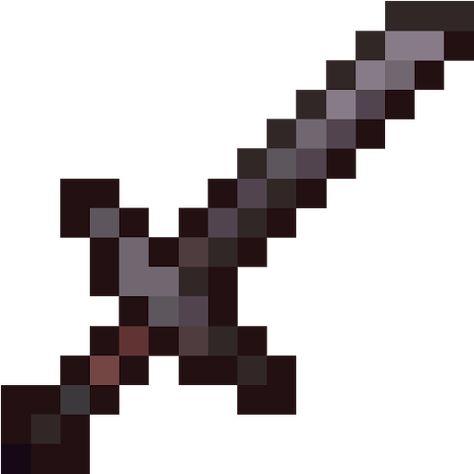 netherite sword | Nova Skin Minecraft Swords Pixel Art, Minecraft Swords Diy, Minecraft Netherite, Capas Minecraft, Minecraft Banners, Diy Minecraft, Minecraft Mobs, Hama Beads Minecraft, Nova Skin