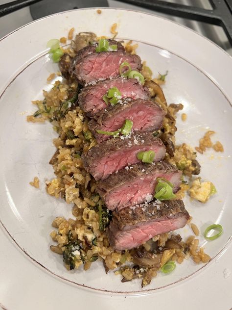 Skirt steak fried rice by WDE45 The post Skirt steak fried rice appeared first on Dining and Cooking. Steak Fried Rice, Steak Fries, Skirt Steak, Fried Rice, Steak, Rice, Skirt, Quick Saves