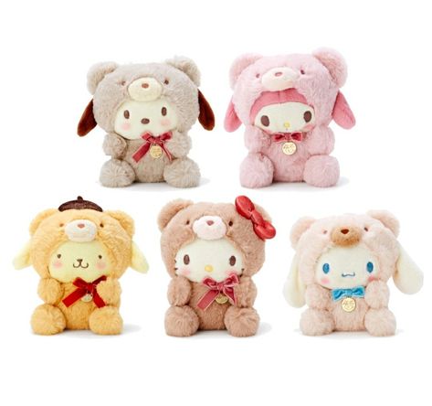 Hello Kitty Plushies Aesthetic, Sanrio Baddie, Kawaii Wishlist, Pompompurin Pochacco, Sanrio Nails, Sanrio Plushies, Stuff Toys, Wind Bell, Cute Sanrio