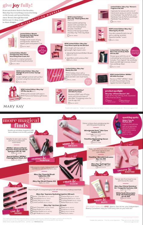 Marykay Holiday 2022, Mary Kay Catalog, Salon Openings, Mary Kay Christmas, Mary Kay Holiday, Mary Kay Gifts, Graphics Board, Mary Kay Marketing, Imagenes Mary Kay