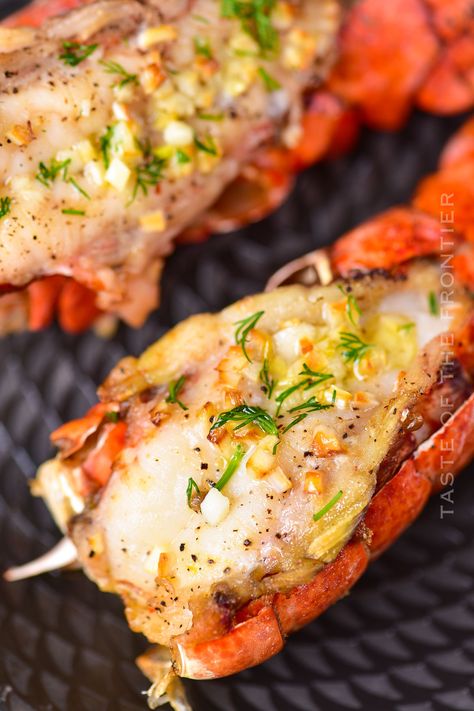 Treat yourself to luxury and enjoy restaurant-quality taste at home with this easy-to-follow dinner recipe for Air Fryer Lobster Tails. Air Fryer Lobster Tail Recipe, Air Fryer Lobster Tails, Air Fryer Lobster, Cooking Frozen Lobster Tails, Recipe For Air Fryer, Lobster Recipe, Air Fryer Recipes Breakfast, Lobster Recipes Tail, Delicious Seafood Recipes