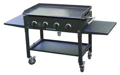 36 Inch Griddle Cooking Station Outdoor Griddle Station, Propane Griddle, Outdoor Cooking Station, Gas Griddles, Outdoor Griddle, Cooking Station, Side Shelf, Flat Top Grill, Double Burner