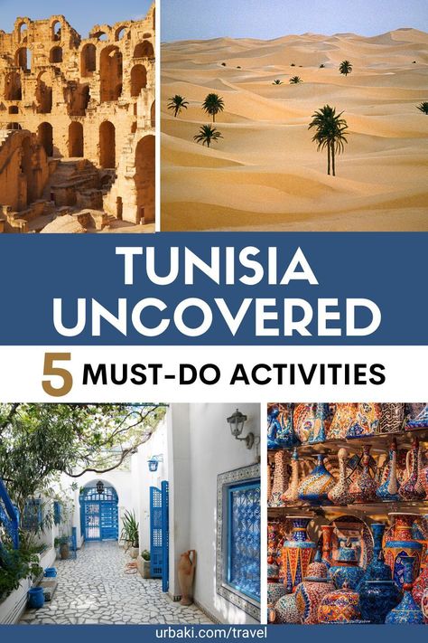 Tunisia is one of the most popular tourist destinations in North Africa, and for good reason. It offers spectacular beaches for those who need to relax and several diverse cities with ample opportunities for shopping and eating. However, more importantly, Tunisia is a country rich in history. Its UNESCO-protected archaeological sites provide insight into the periods of Roman, Arab and European rule and the treasures left behind by each civilization. Here are 10 of the top Tunisian attractions... Tunisia Holiday, Tunisia Vacation, Things To Do In Tunisia, Tunisia Travel, Tunisia Africa, Exotic Travel Destinations, Africa Travel Guide, Dream Vacations Destinations, Tunisia