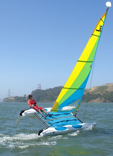 Hobie 14 Hobie Cat, Sailing Dinghy, Build Your Own Boat, Sail Racing, Luxury Cat, Sail Boat, Boat Plans, Boat Design, Small Boats