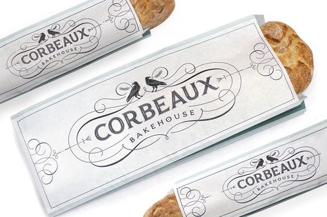 Louise Fili, Bakery Bags, Bakery Sign, Arts And Crafts Storage, Bakery Branding, Modern Packaging, French Bakery, Bakery Packaging, Bakery Design