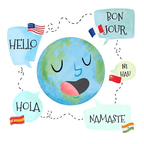 Poster About Language, European Day Of Languages, English Aesthetic, World Language Classroom, Esl Classroom, Doodle Frame, Language Art, Vision Board Manifestation, World Languages