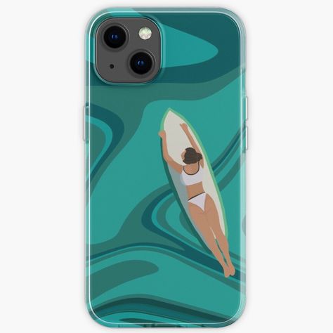 Get my art printed on awesome products. Support me at Redbubble #RBandME: https://www.redbubble.com/i/iphone-case/Surfer-girl-by-ina006/68097902.E69SZ?asc=u Surfs Up Wildflower Case, Beachy Phone Case, Beach Aesthetic Phone Case, Surfer Phone Case, Beach Phone Case, Girl Iphone Cases, Girl Phone Cases, Surfer Girl, New Phones