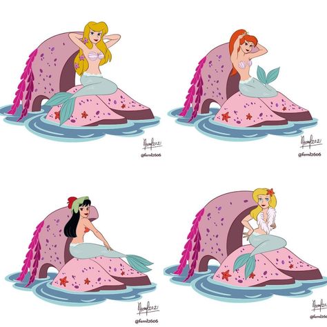 Neverland Mermaids, Peter Pan Mermaids, Mermaid Board, Disney Time, Disney Pixar Characters, Mermaid Images, Mermaid Artwork, Mermaid Lagoon, Mermaid Room