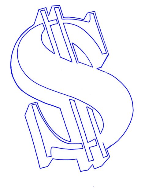 Polo Tattoo Ralph Lauren, Hustle Tattoo Stencil, Free Printable Tattoo Stencils, Dollar Sign Tattoo Design, S Design Letter, Money Drawing Ideas, Money Silhouette, Tattoos Stencils Outline, Tat Stencils