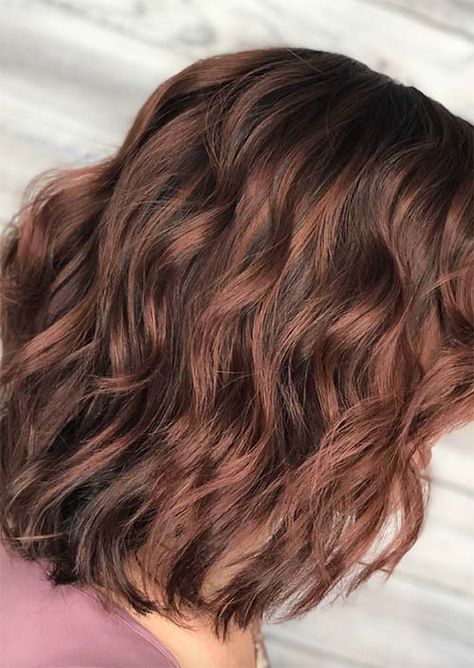 Brown Rose Hair, Brown Hair Colors Ideas, Rose Brown Hair, Coffee Brown Hair, Brown Hair Trends, Hair Colors Ideas, Golden Brown Hair, Brown Hair Shades, Brown Ombre Hair