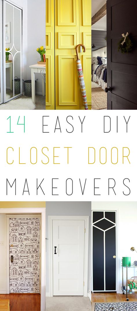 Closet Door Designs Paint, Stenciled Closet Doors, Rental Door Makeover, Decorated Closet Doors, Painted Closet Doors Aesthetic, Closet Door Decor, Wallpaper Closet Doors, Easy Diy Closet, Cupboard Doors Makeover