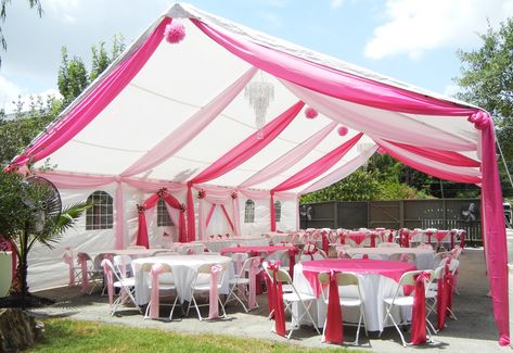 Wedding Canopy Decorations, Party Tent Decorations, Outdoor Tent Party, Backyard Graduation Party, Outdoor Graduation Parties, Outdoor Graduation, Cheap Wedding Decorations, Backyard Birthday, Wedding Canopy